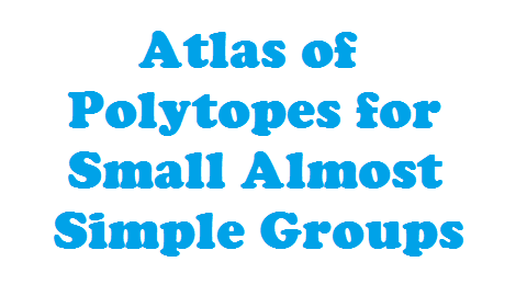 Atlas of Polytopes for Small Almost Simple Groups